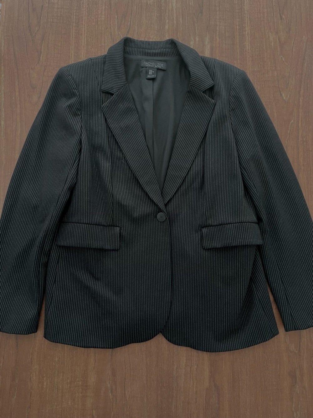 Rachel Zoe pinstripe fitted blazer XL
